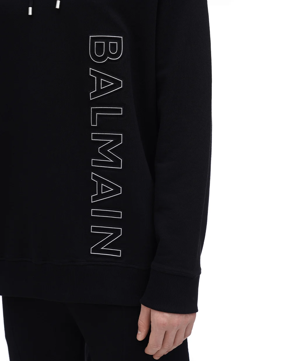 Худи Balmain BH1JT046BC22, черный цвет • Купить в интернет-магазине Kameron