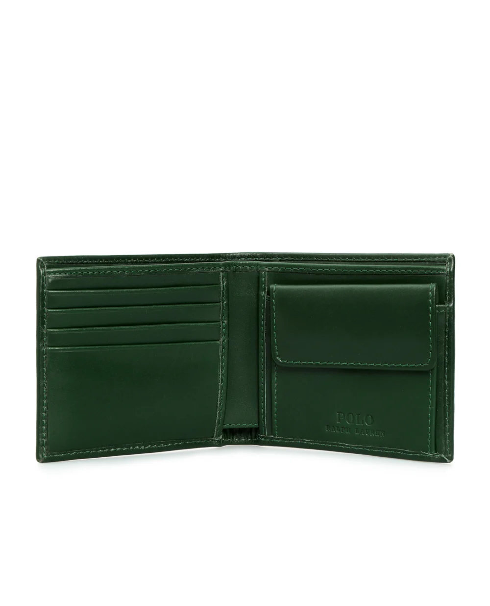 Кожаный кошелек Polo Ralph Lauren 405851431001, зеленый цвет • Купить в интернет-магазине Kameron