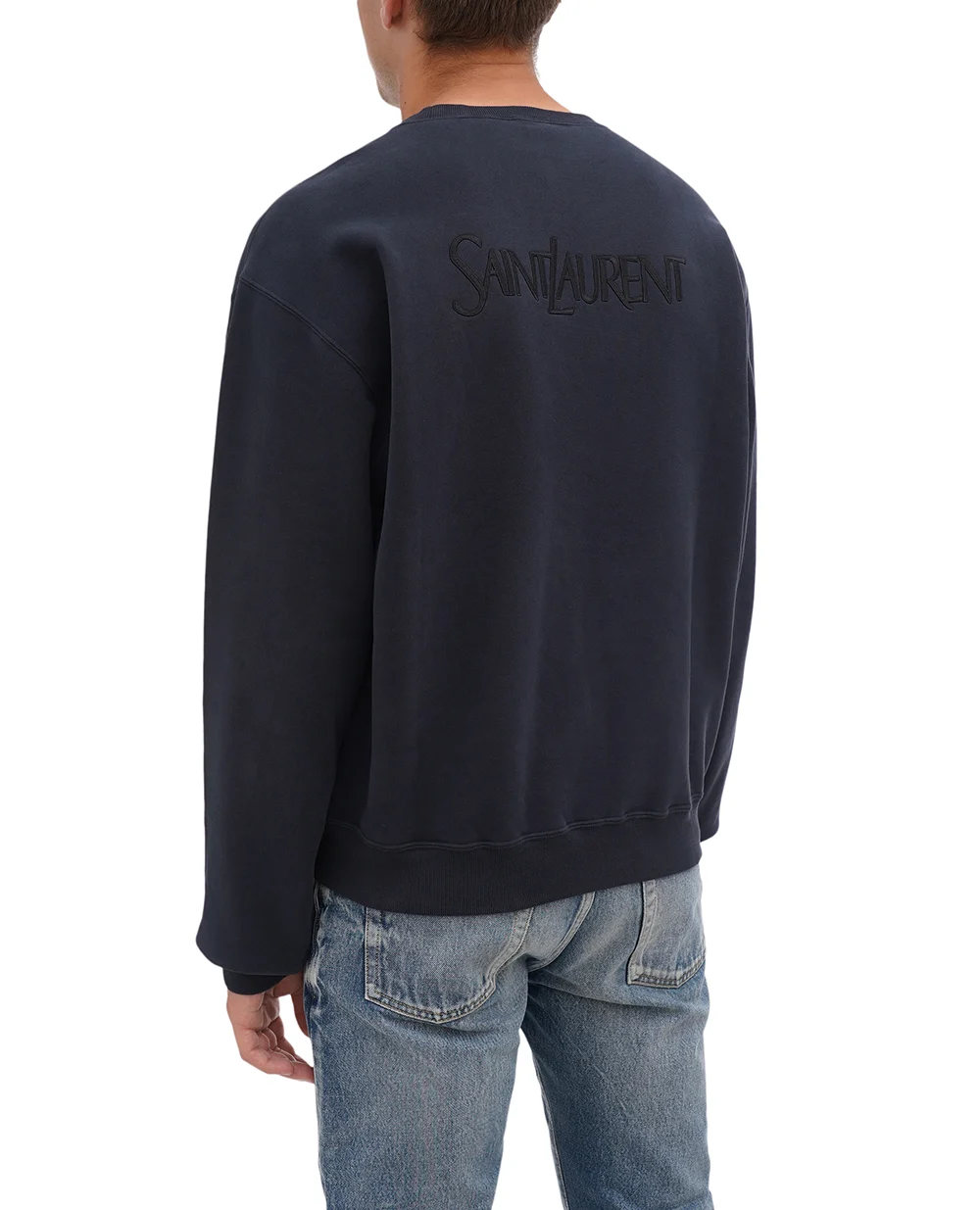 Свитшот Saint Laurent 754513-Y36SW, темно-синий цвет • Купить в интернет-магазине Kameron