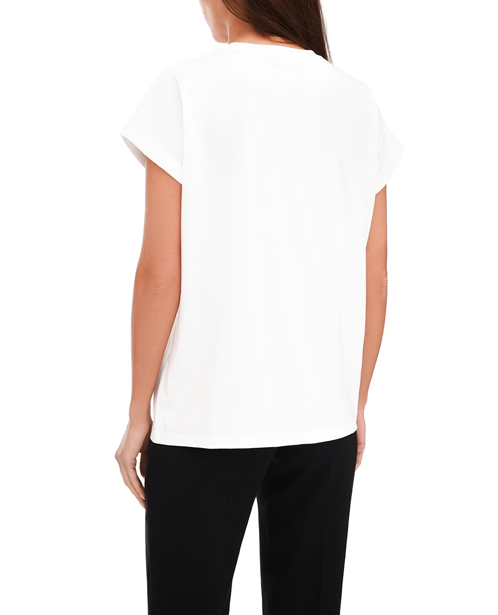 Футболка Balmain DF1EF010GD83, белый цвет • Купить в интернет-магазине Kameron