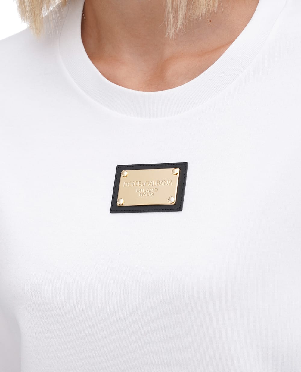 Футболка Dolce&Gabbana F8U11T-HU7H8, белый цвет • Купить в интернет-магазине Kameron