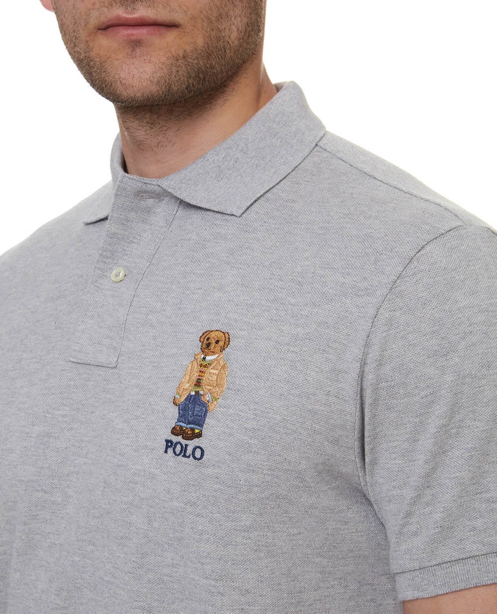 Поло Polo Ralph Lauren 710829164003, серый цвет • Купить в интернет-магазине Kameron