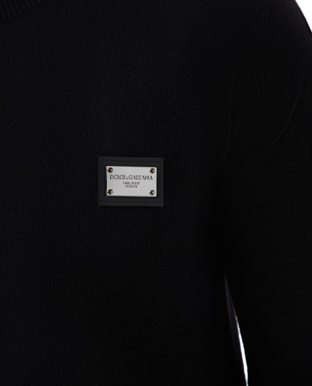 Шерстяной джемпер Dolce&Gabbana GXO39T-JEMQ4, черный цвет • Купить в интернет-магазине Kameron