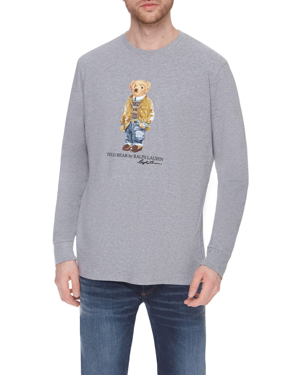 Лонгслив Polo Ralph Lauren 710828276003, серый цвет • Купить в интернет-магазине Kameron