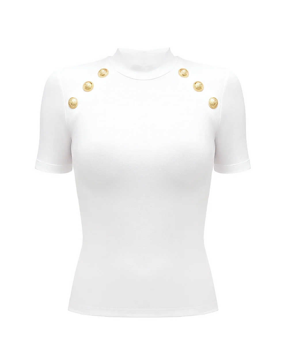Футболка Balmain CF0EF090JH30, белый цвет • Купить в интернет-магазине Kameron