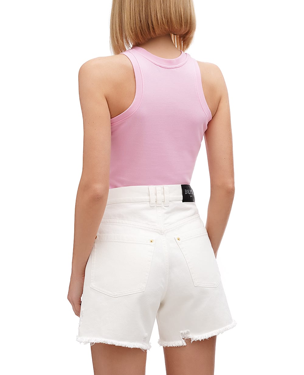 Майка Balmain CF0EB045BC49, розовый цвет • Купить в интернет-магазине Kameron