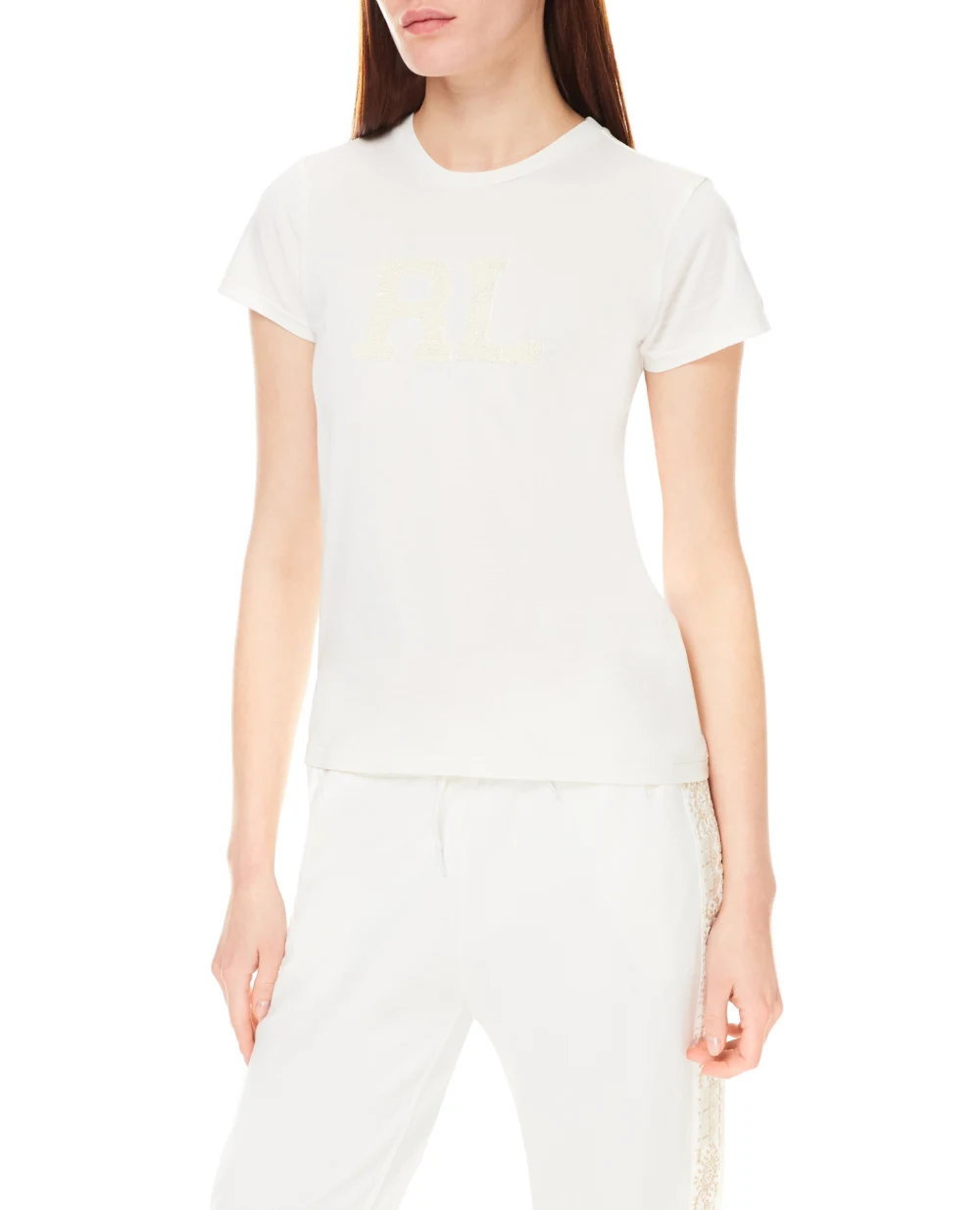 Футболка Polo Ralph Lauren 211846880001, белый цвет • Купить в интернет-магазине Kameron