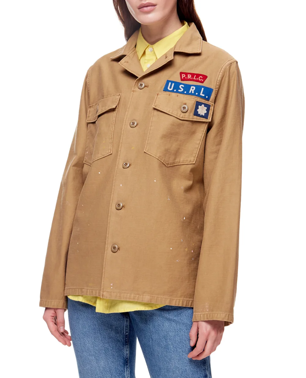 Рубашка Polo Ralph Lauren 211857051001, бежевый цвет • Купить в интернет-магазине Kameron