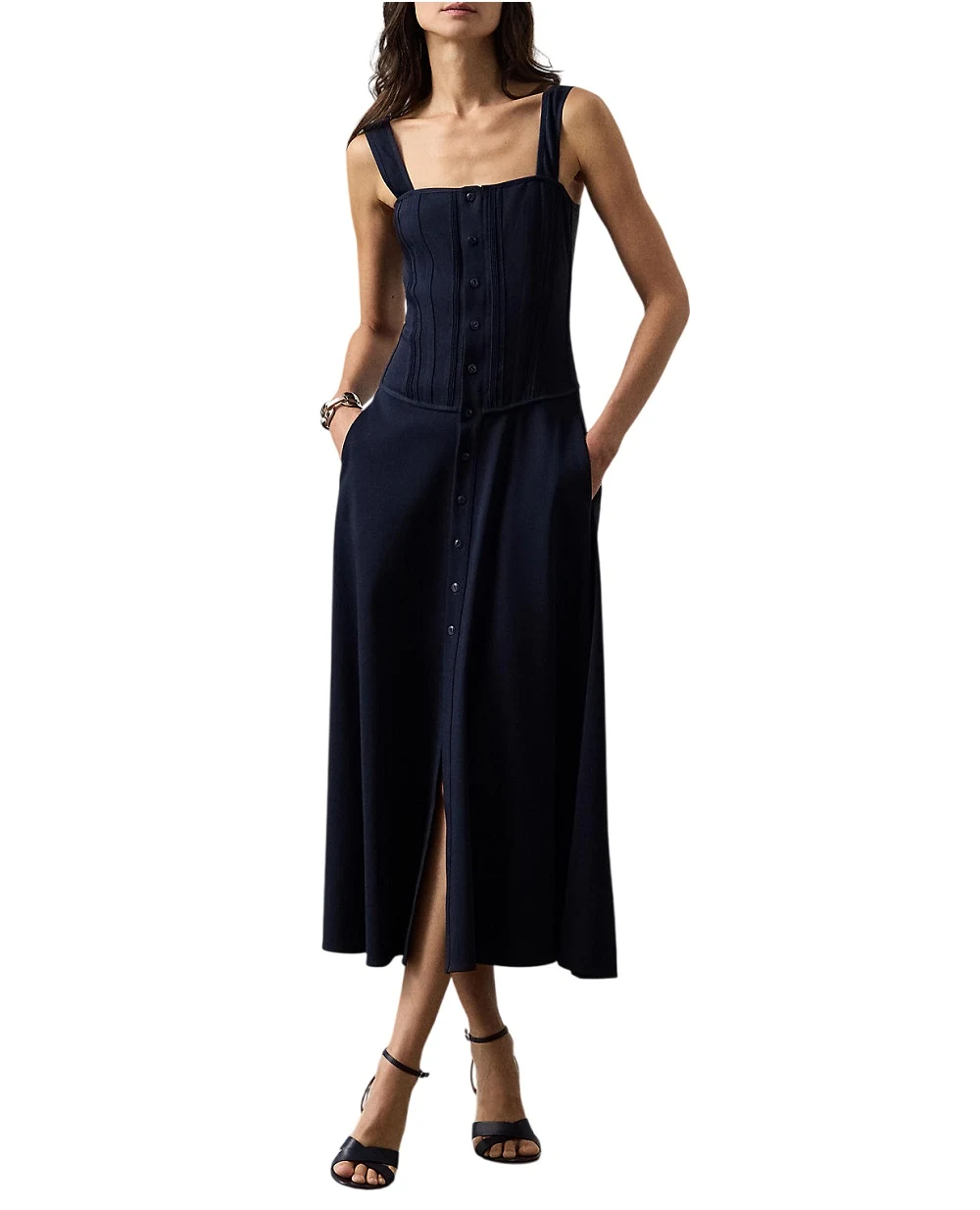 Платье Sophee Ralph Lauren Collection 290P10060001, темно-синий цвет • Купить в интернет-магазине Kameron