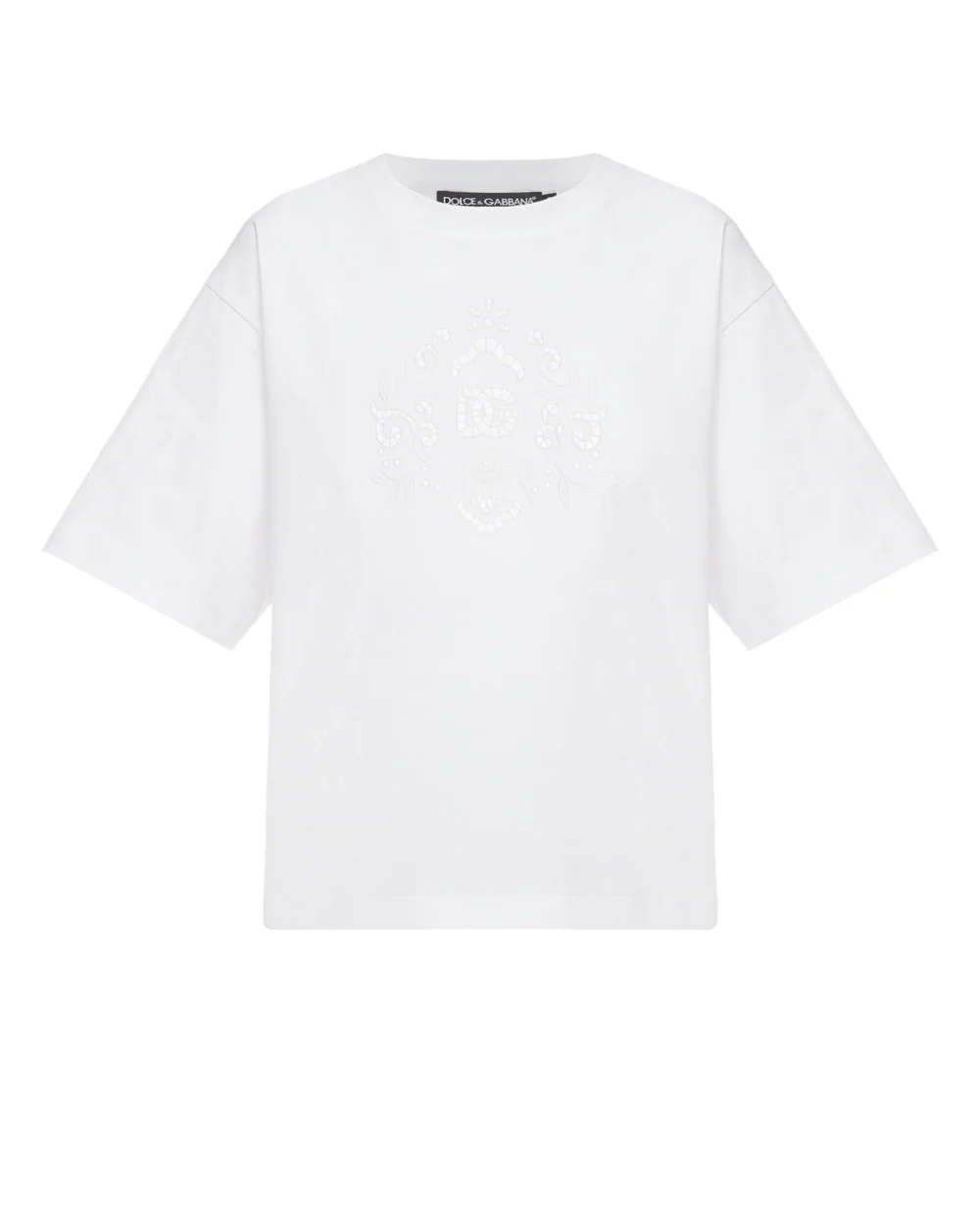 Футболка Dolce&Gabbana F8P31Z-HU7H8, белый цвет • Купить в интернет-магазине Kameron