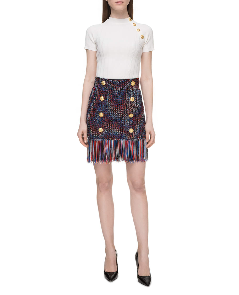 Юбка Balmain RF24443K323, разноцветный цвет • Купить в интернет-магазине Kameron