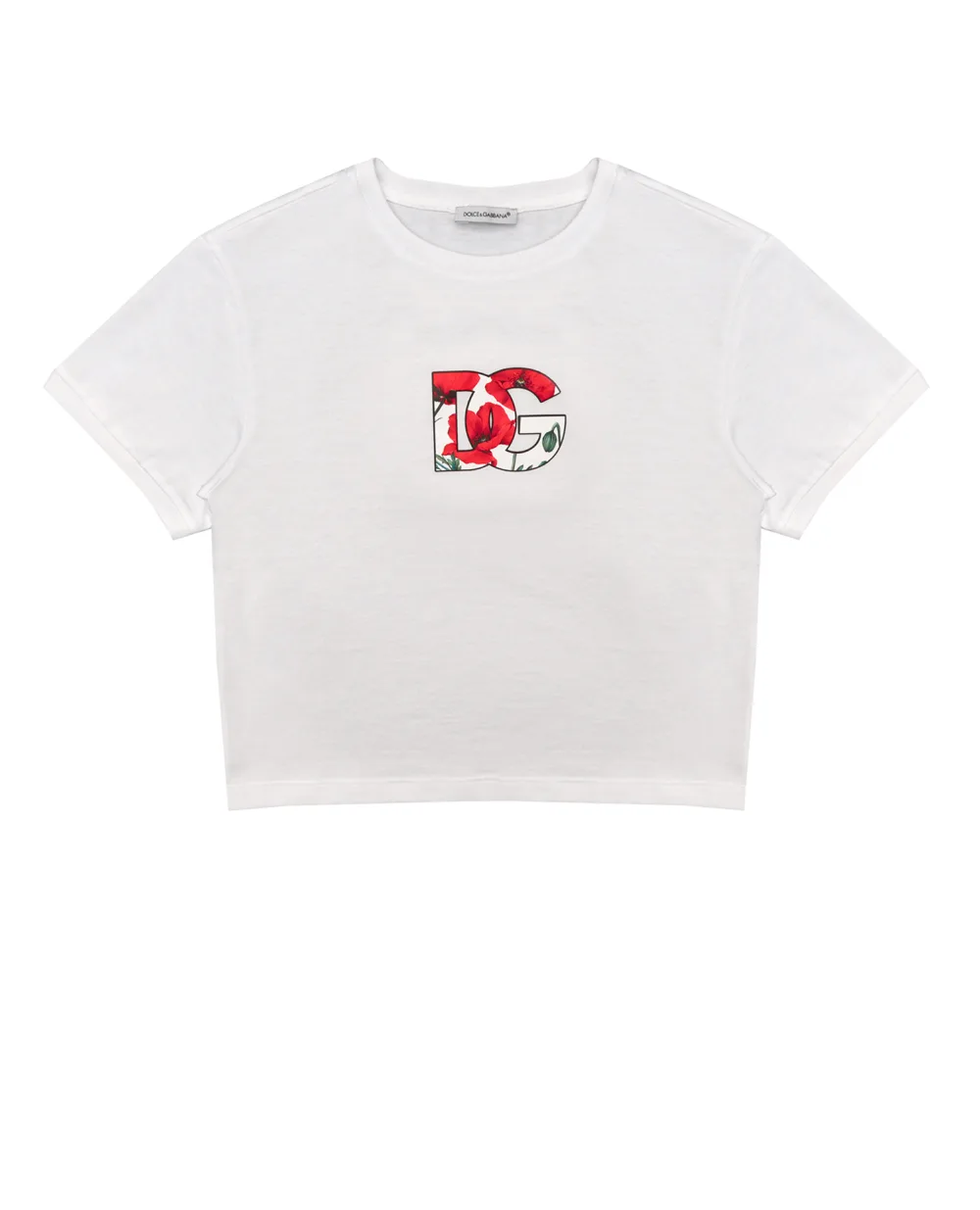 Детская футболка Dolce&Gabbana Kids L5JTJT-G7G8A-B, белый цвет • Купить в интернет-магазине Kameron