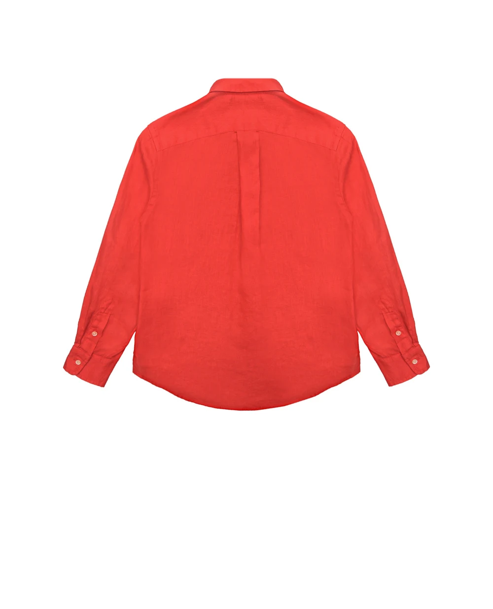 Детская льняная рубашка Polo Ralph Lauren Kids 321865270001, коралловый цвет • Купить в интернет-магазине Kameron