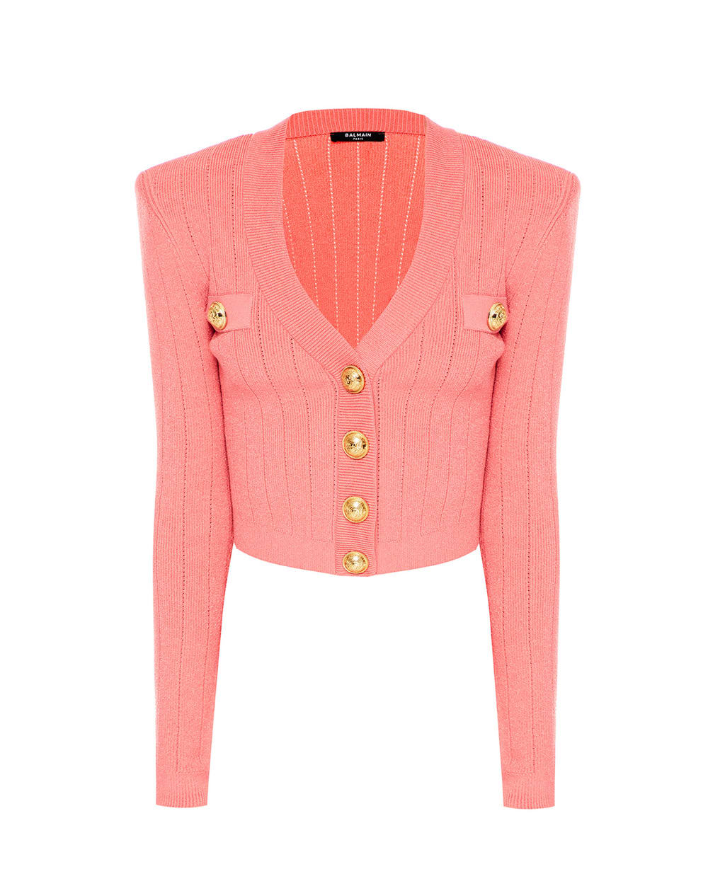 Кардиган Balmain XF1KL001KB07-S, розовый цвет • Купить в интернет-магазине Kameron