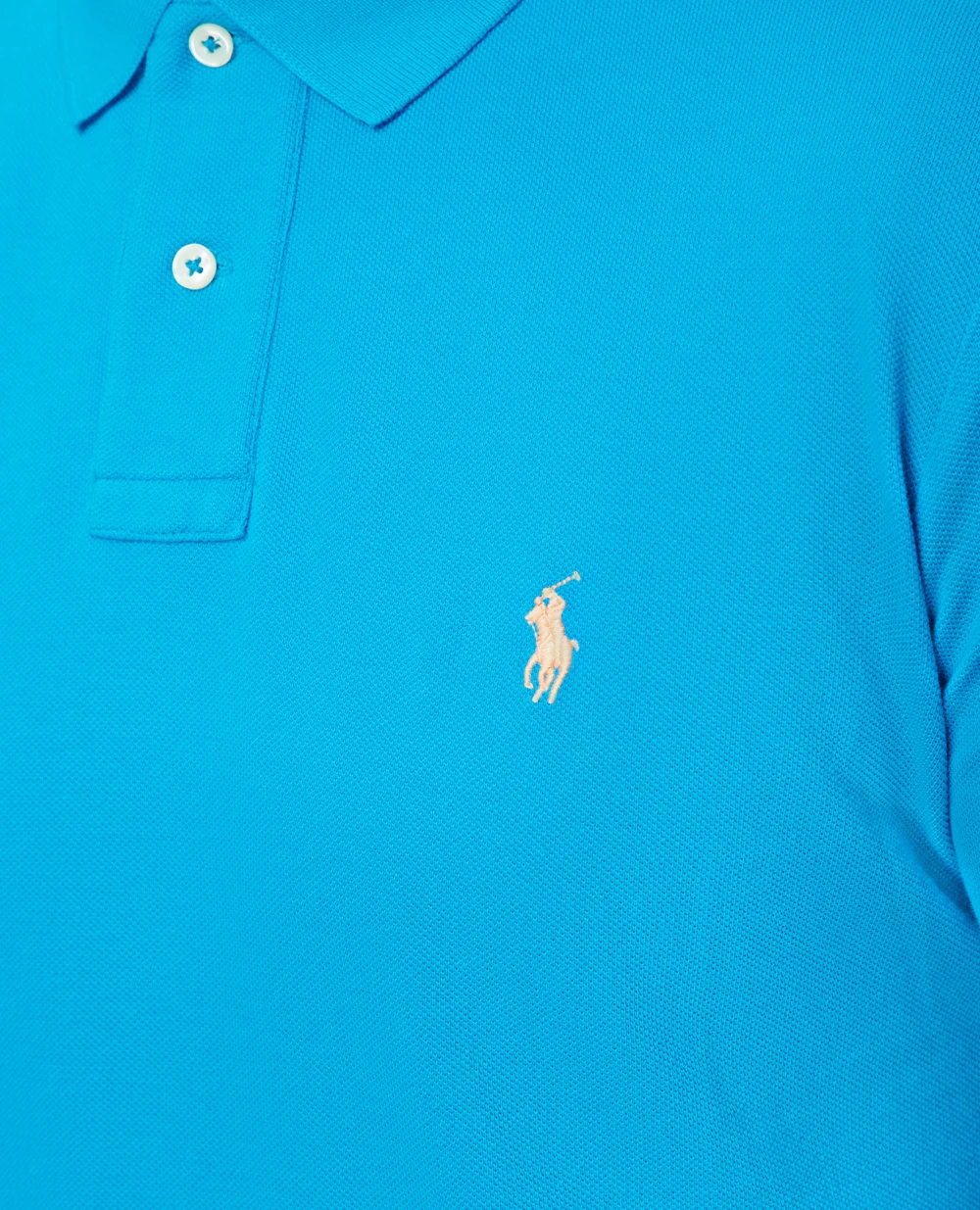 Поло Mesh Polo Ralph Lauren 710782592022, голубой цвет • Купить в интернет-магазине Kameron