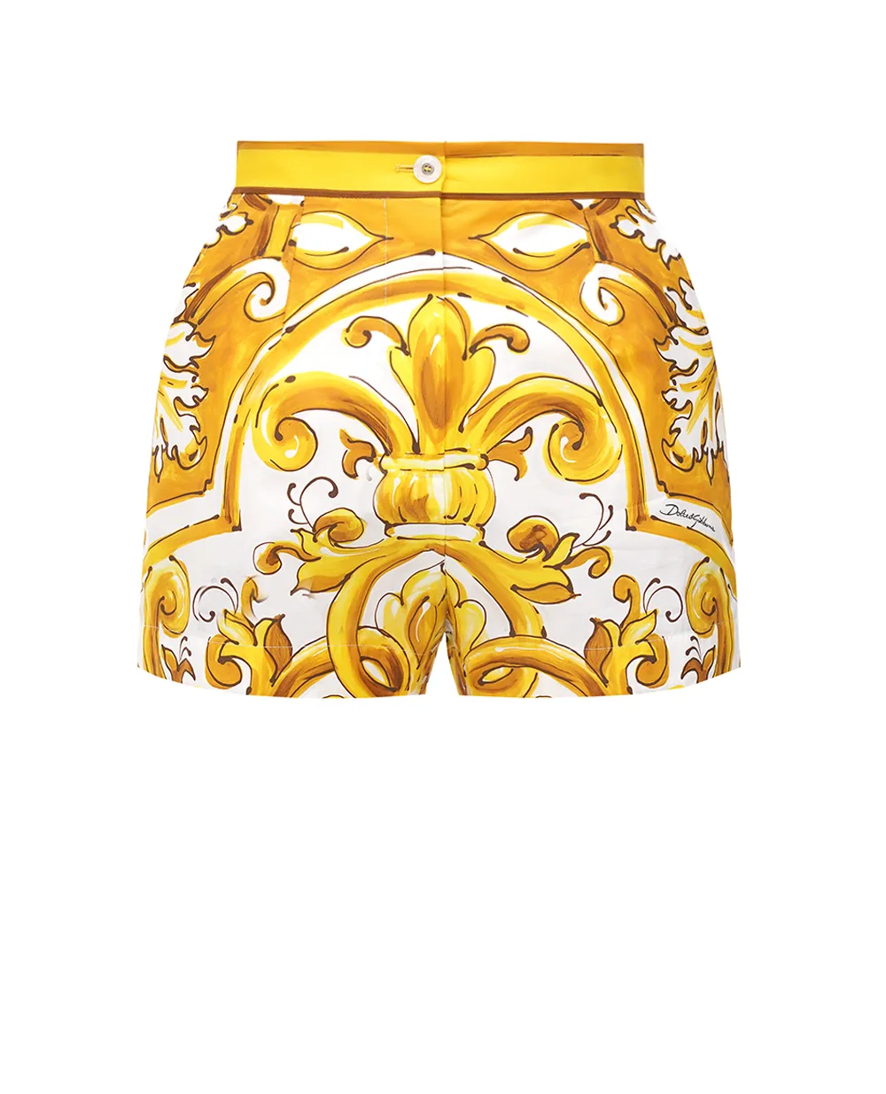Шорты Dolce&Gabbana FTBVIT-FI5JV, желтый цвет • Купить в интернет-магазине Kameron