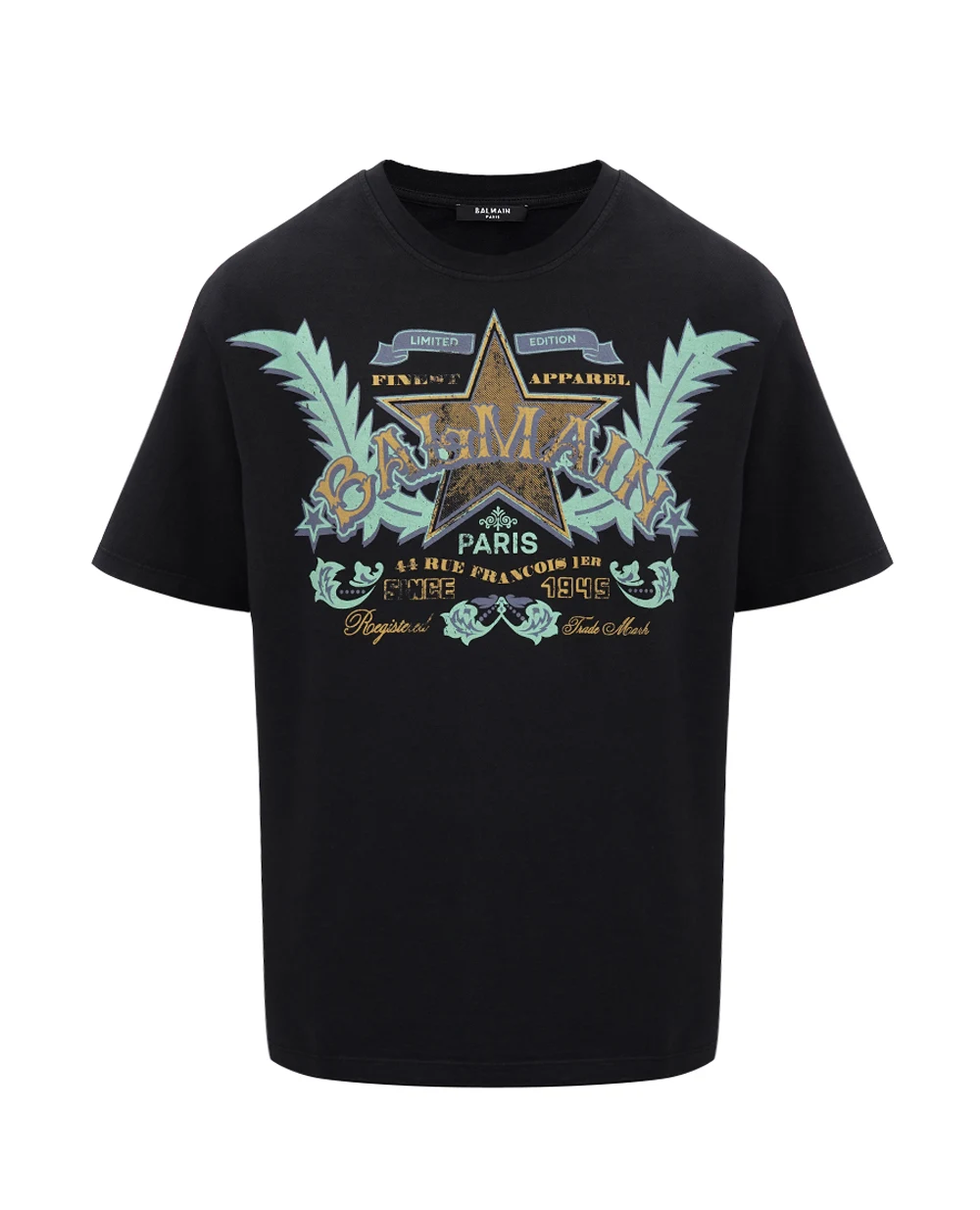 Футболка Balmain CH1EG000GD28, черный цвет • Купить в интернет-магазине Kameron