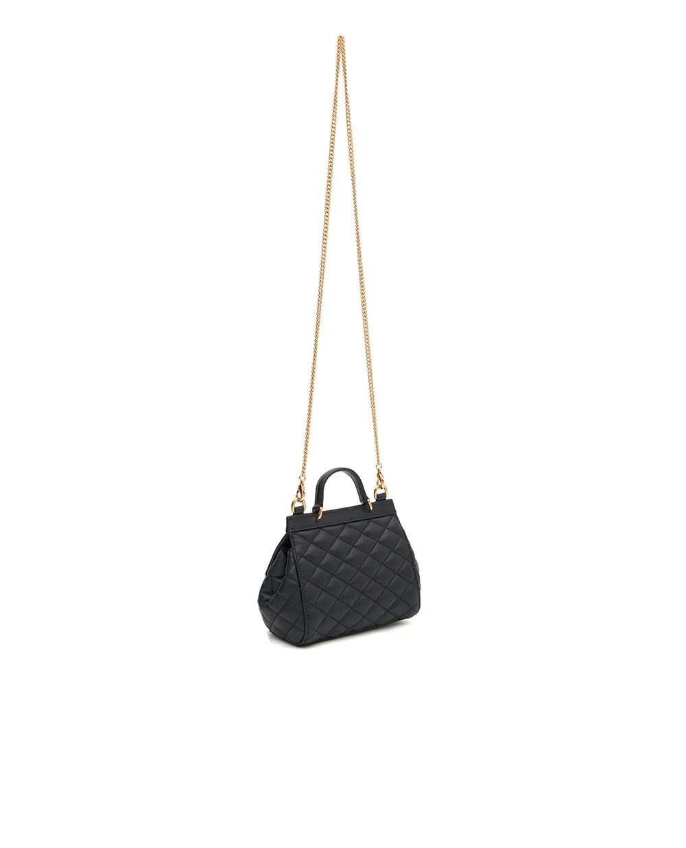 Дитяча сумка Sicily зі шкіри наппа Dolce&Gabbana Kids EB0003-A3L70, чорний колір • Купити в інтернет-магазині Kameron