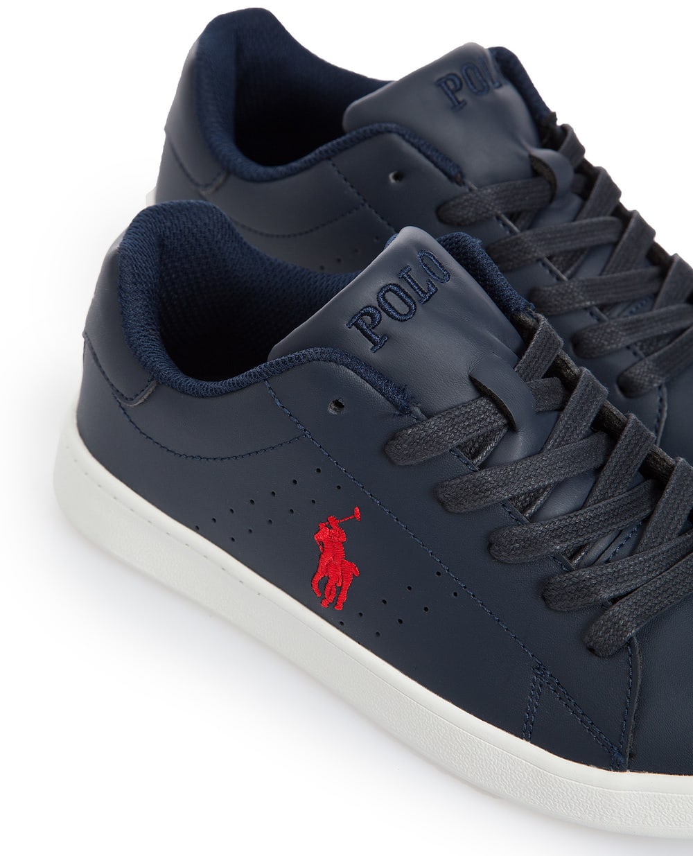 Детские сникеры Polo Ralph Lauren Kids 101195-J, синий цвет • Купить в интернет-магазине Kameron