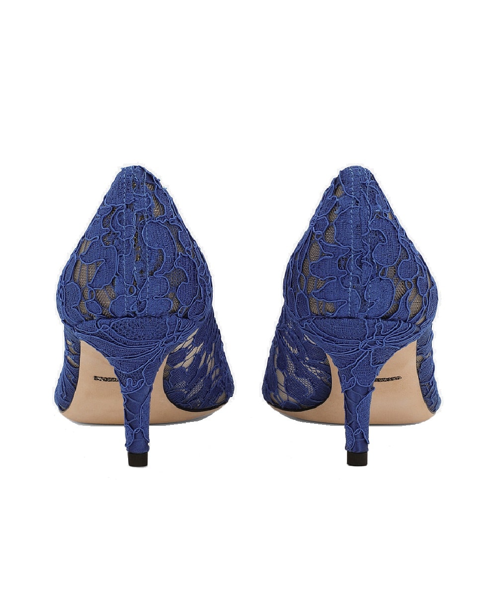 Кружевные лодочки Rainbow Lace Dolce&Gabbana CD0066-AL198-S, синий цвет • Купить в интернет-магазине Kameron