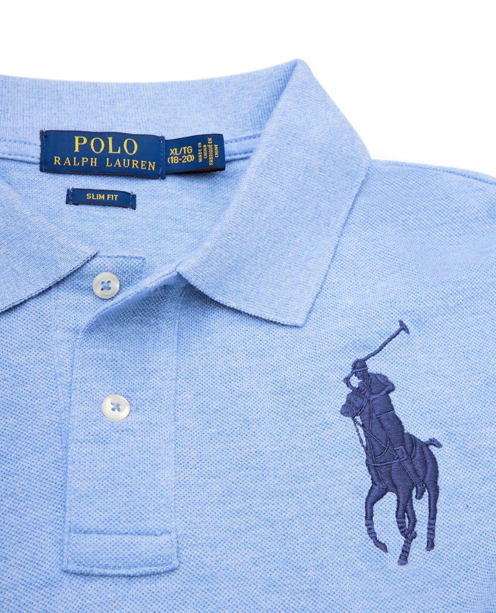 Поло Polo Ralph Lauren Kids 323708862005, голубой цвет • Купить в интернет-магазине Kameron