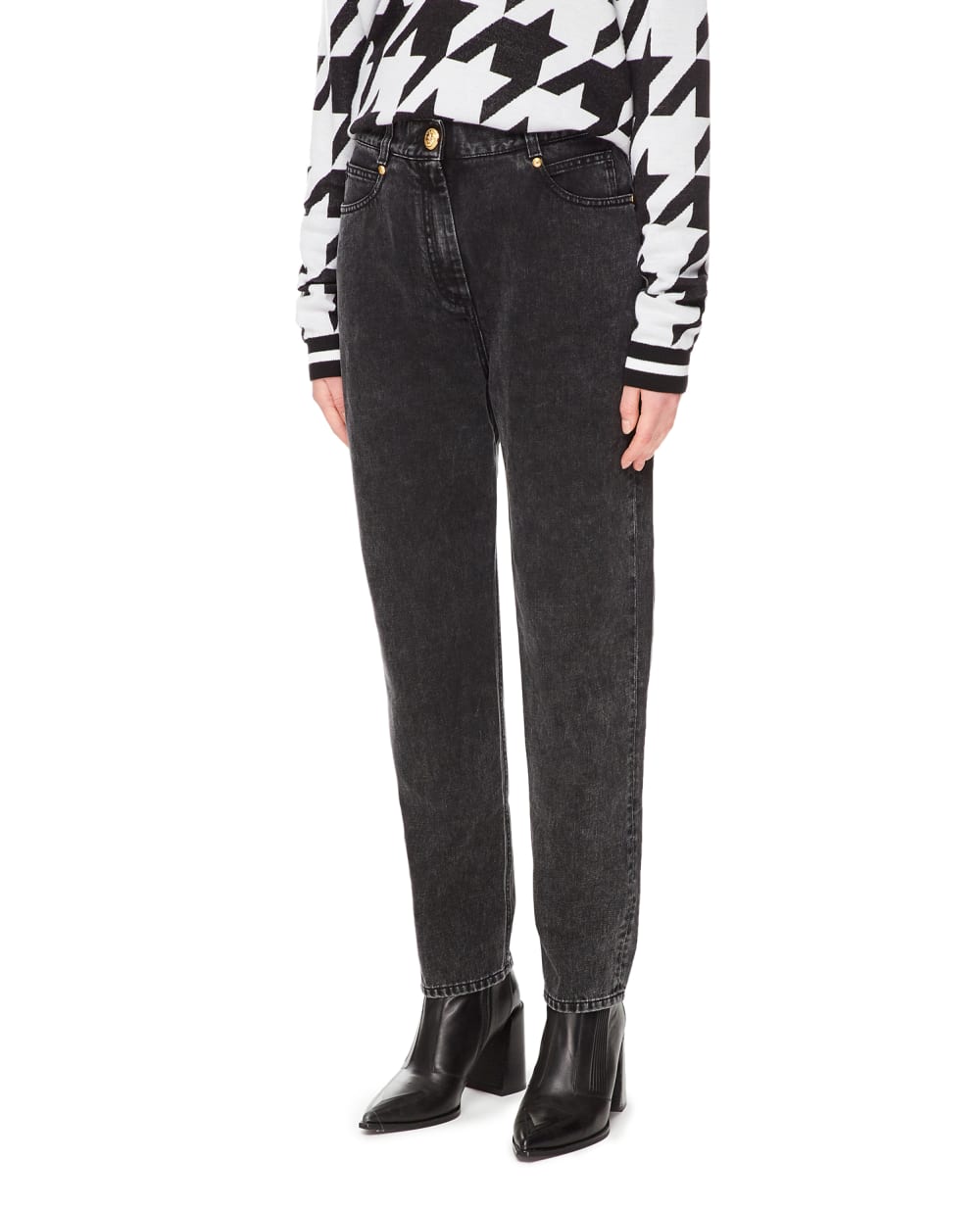 Джинсы Balmain YF1MK000DB67, черный цвет • Купить в интернет-магазине Kameron