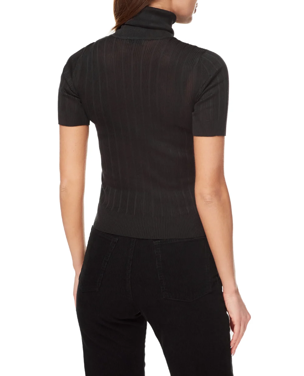 Шелковый топ Cassandre Saint Laurent 705377-Y75PY, черный цвет • Купить в интернет-магазине Kameron