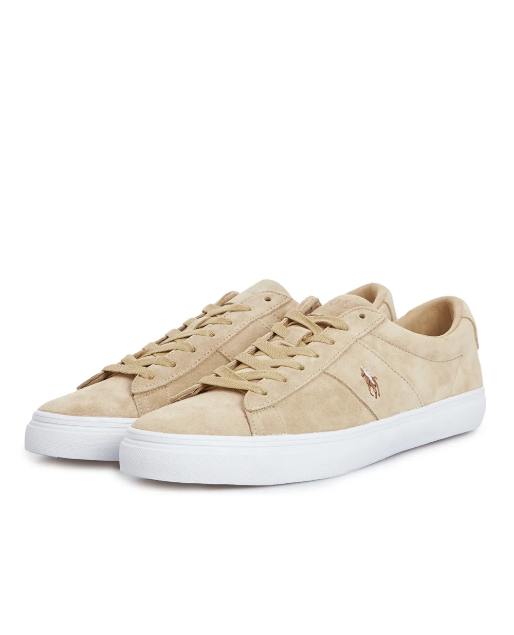 Замшевые сникеры Polo Ralph Lauren 816893732003, бежевый цвет • Купить в интернет-магазине Kameron