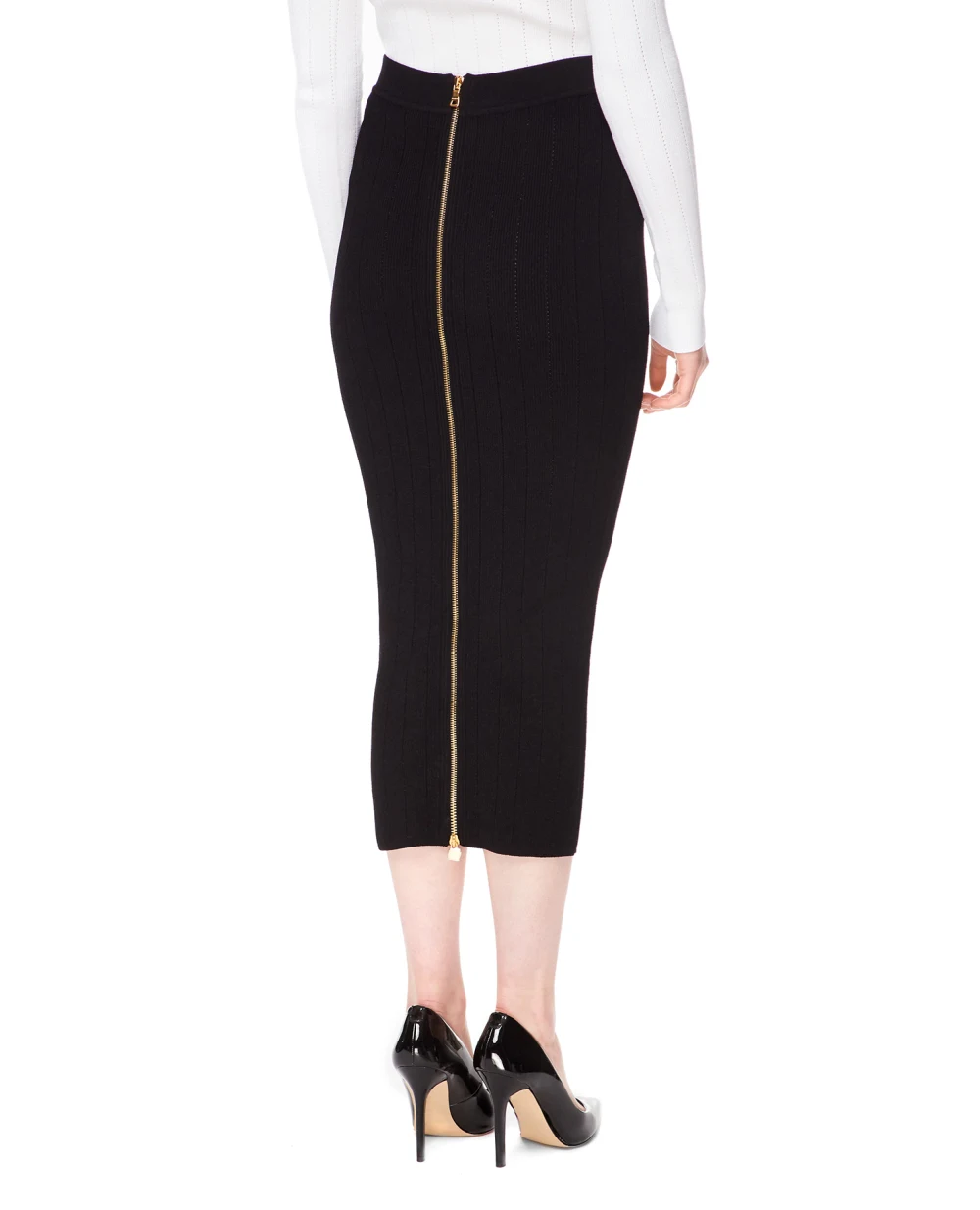 Юбка Balmain YF1LD066KB07, черный цвет • Купить в интернет-магазине Kameron