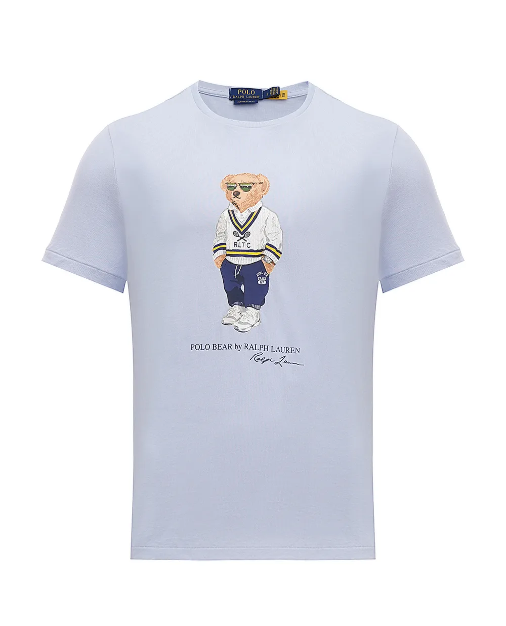 Футболка Polo Bear Polo Ralph Lauren 710973137001, голубой цвет • Купить в интернет-магазине Kameron