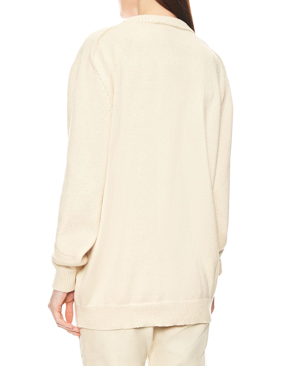 Кардиган из хлопка и кашемира Balmain GF0KO003KJ83, бежевый цвет • Купить в интернет-магазине Kameron