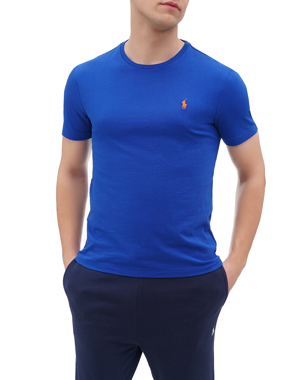 Футболка Polo Ralph Lauren 710671438396, синий цвет • Купить в интернет-магазине Kameron