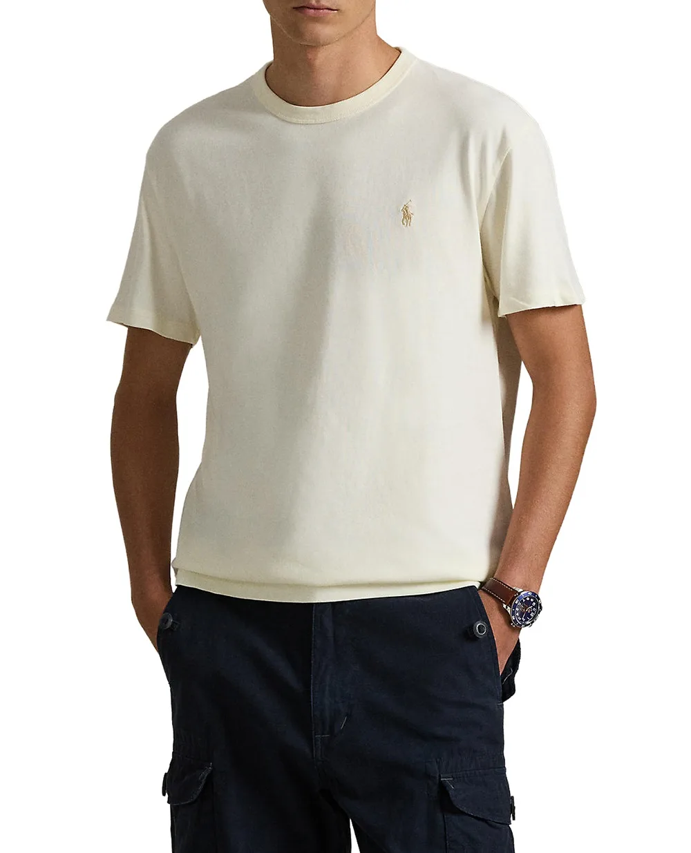 Футболка Polo Ralph Lauren 710916698003, кремовый цвет • Купить в интернет-магазине Kameron