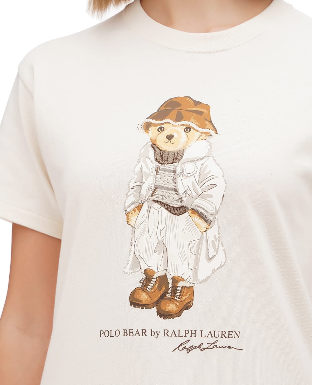 Футболка Polo Bear Polo Ralph Lauren 211947961001, молочный цвет • Купить в интернет-магазине Kameron