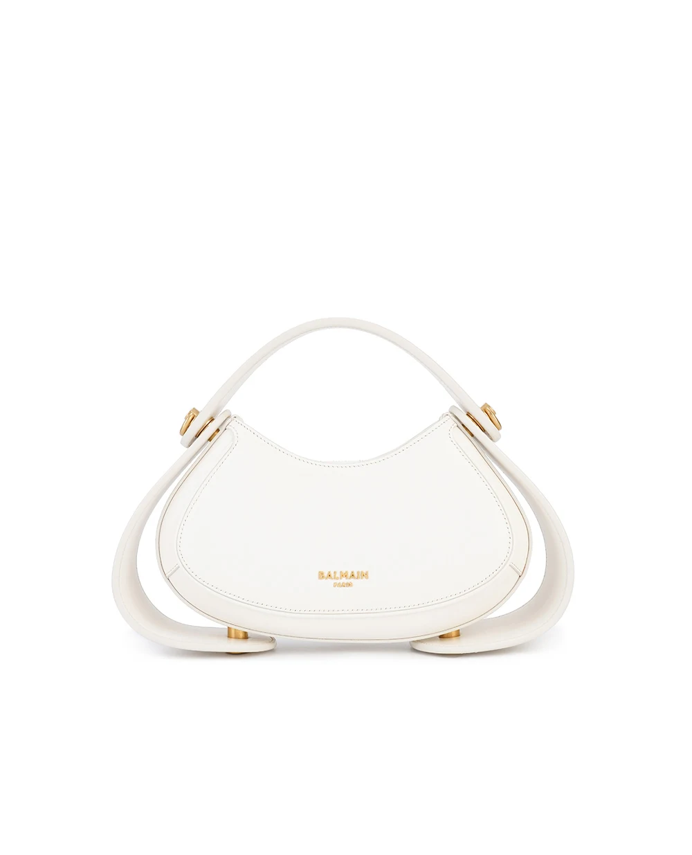 Кожаная сумка Jolie Madame Balmain DN0DB943LRHX, белый цвет • Купить в интернет-магазине Kameron