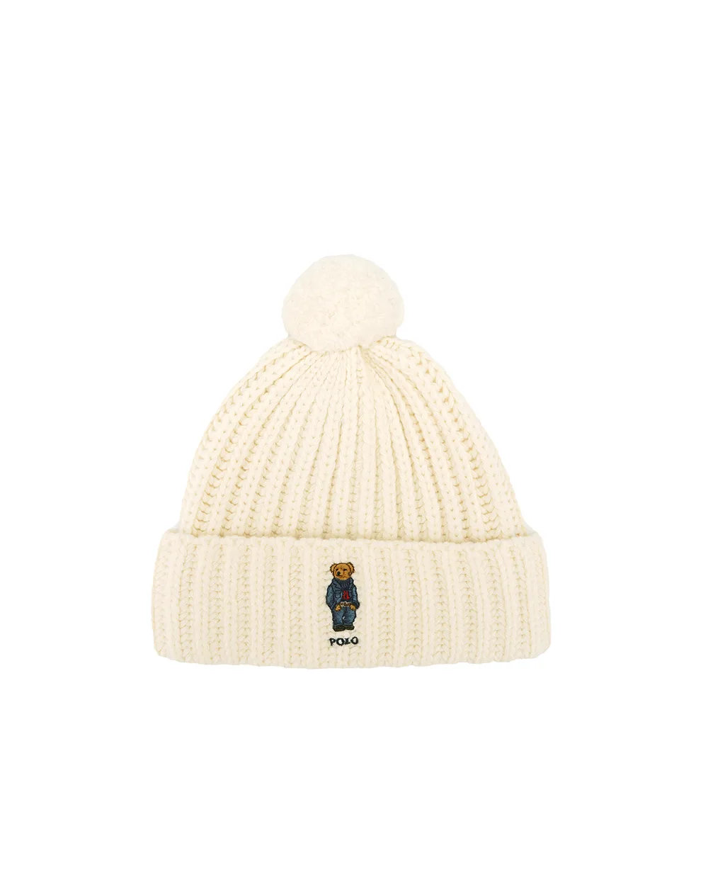 Шапка Polo Bear Polo Ralph Lauren 455931876001, бежевый цвет • Купить в интернет-магазине Kameron