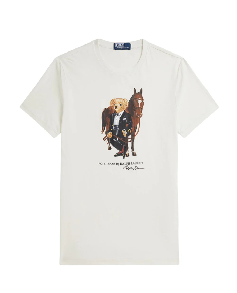 Футболка Polo Bear Polo Ralph Lauren 710P08093003, белый цвет • Купить в интернет-магазине Kameron