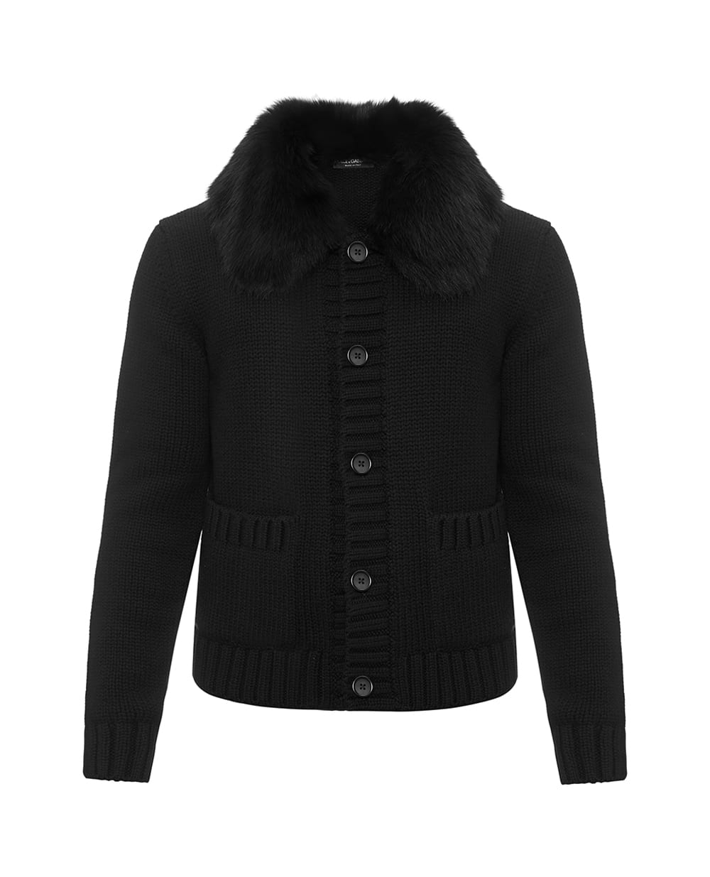 Куртка из шерсти Dolce&Gabbana GXVD3Z-JDVBZ, черный цвет • Купить в интернет-магазине Kameron