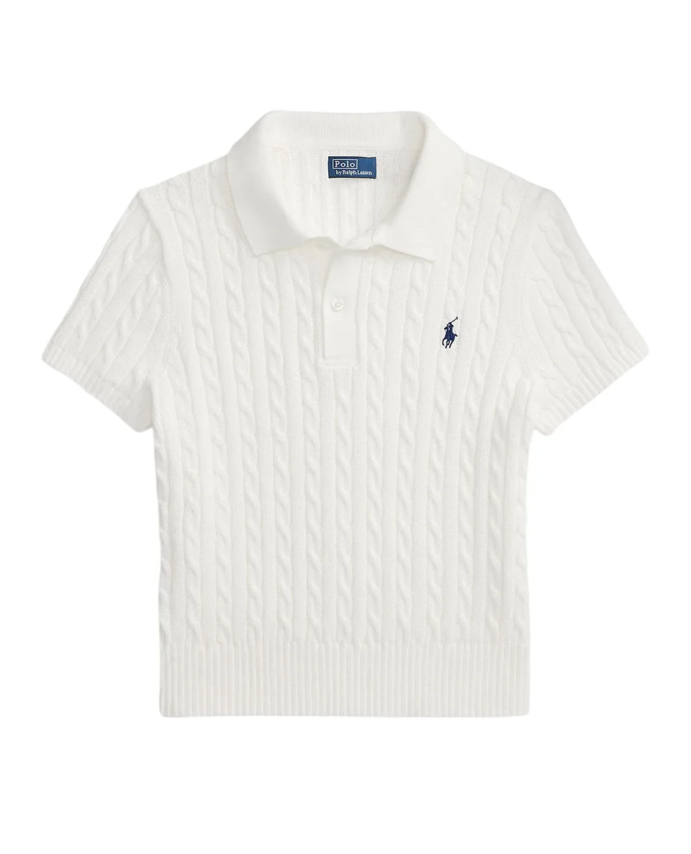 Свитер с коротким рукавом Polo Ralph Lauren 211972118501, белый цвет • Купить в интернет-магазине Kameron