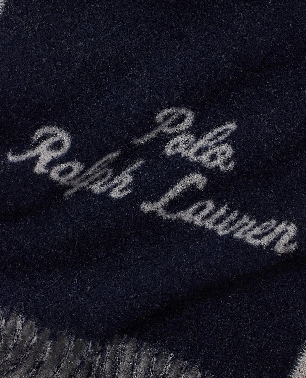Шарф из шерсти Polo Ralph Lauren 449959435002, синий цвет • Купить в интернет-магазине Kameron