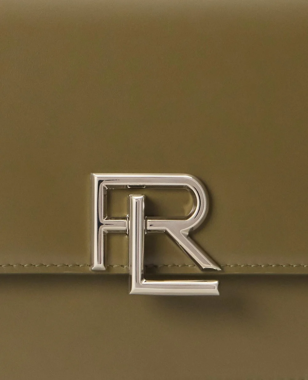 Сумка из кожи Ralph Lauren Collection 435930958021, оливковый цвет • Купить в интернет-магазине Kameron