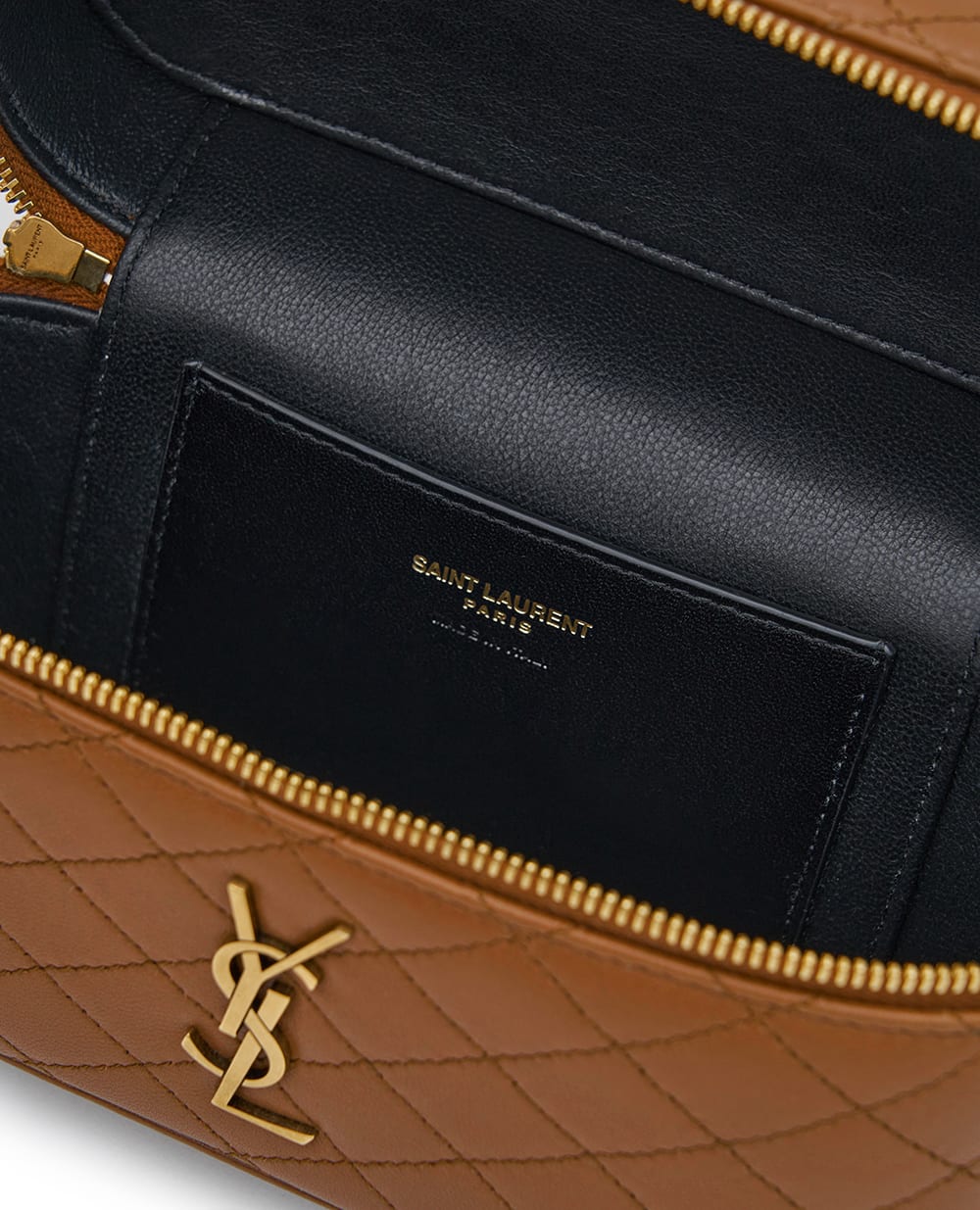 Кожаная сумка Gaby Saint Laurent 766731-1EL07, коричневый цвет • Купить в интернет-магазине Kameron