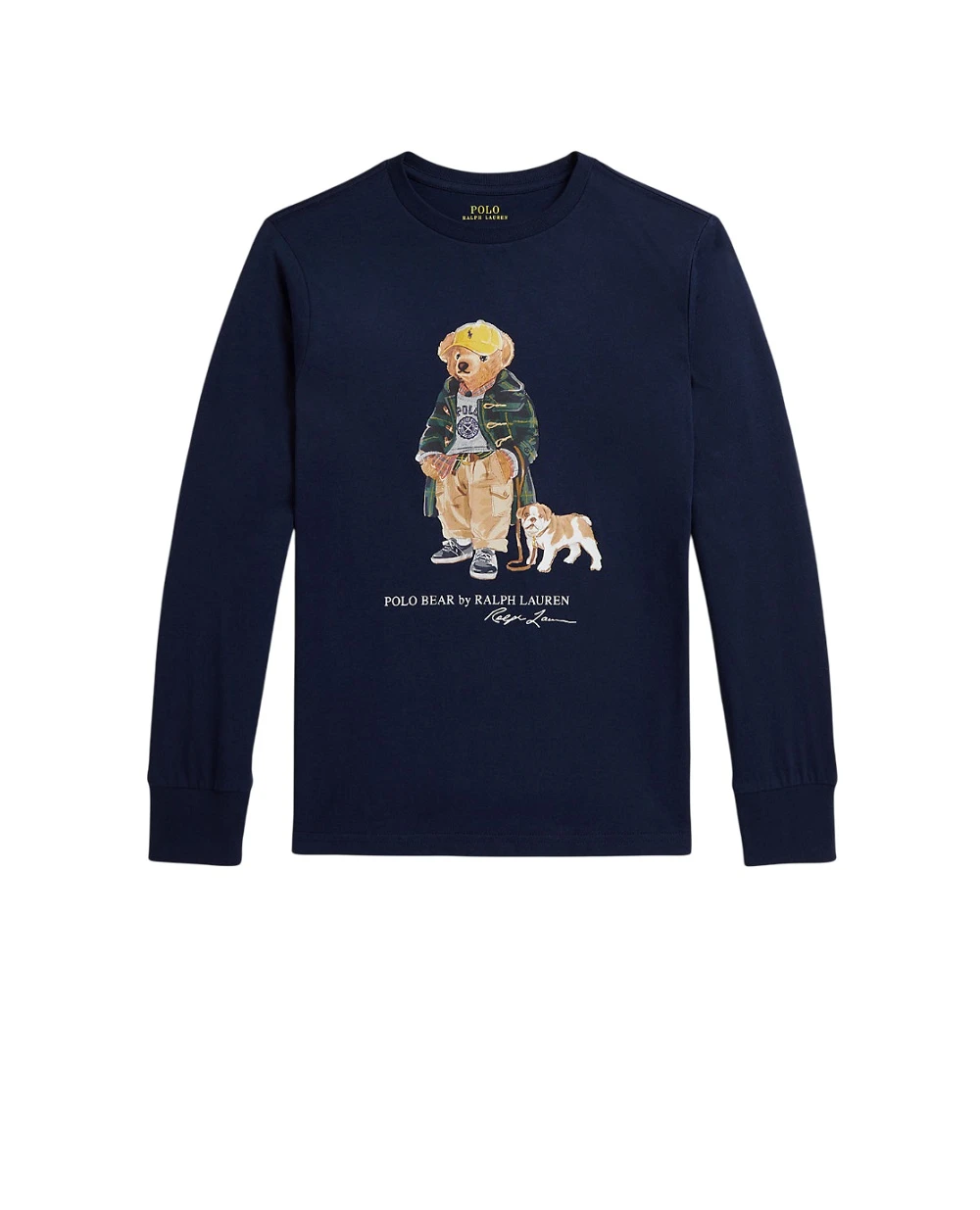 Детский лонгслив Polo Bear Polo Ralph Lauren Kids 323981177001, синий цвет • Купить в интернет-магазине Kameron