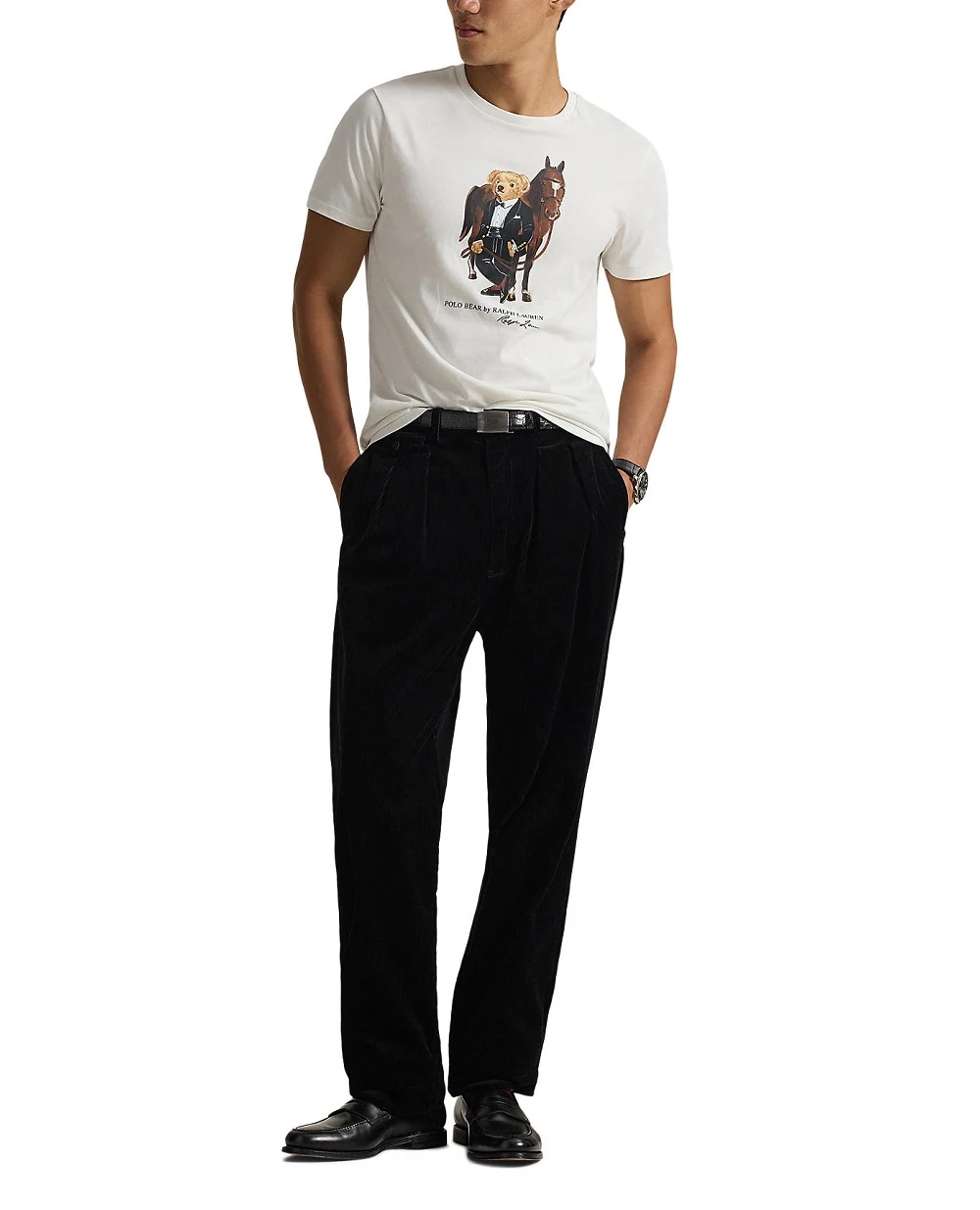 Футболка Polo Bear Polo Ralph Lauren 710P08093003, белый цвет • Купить в интернет-магазине Kameron