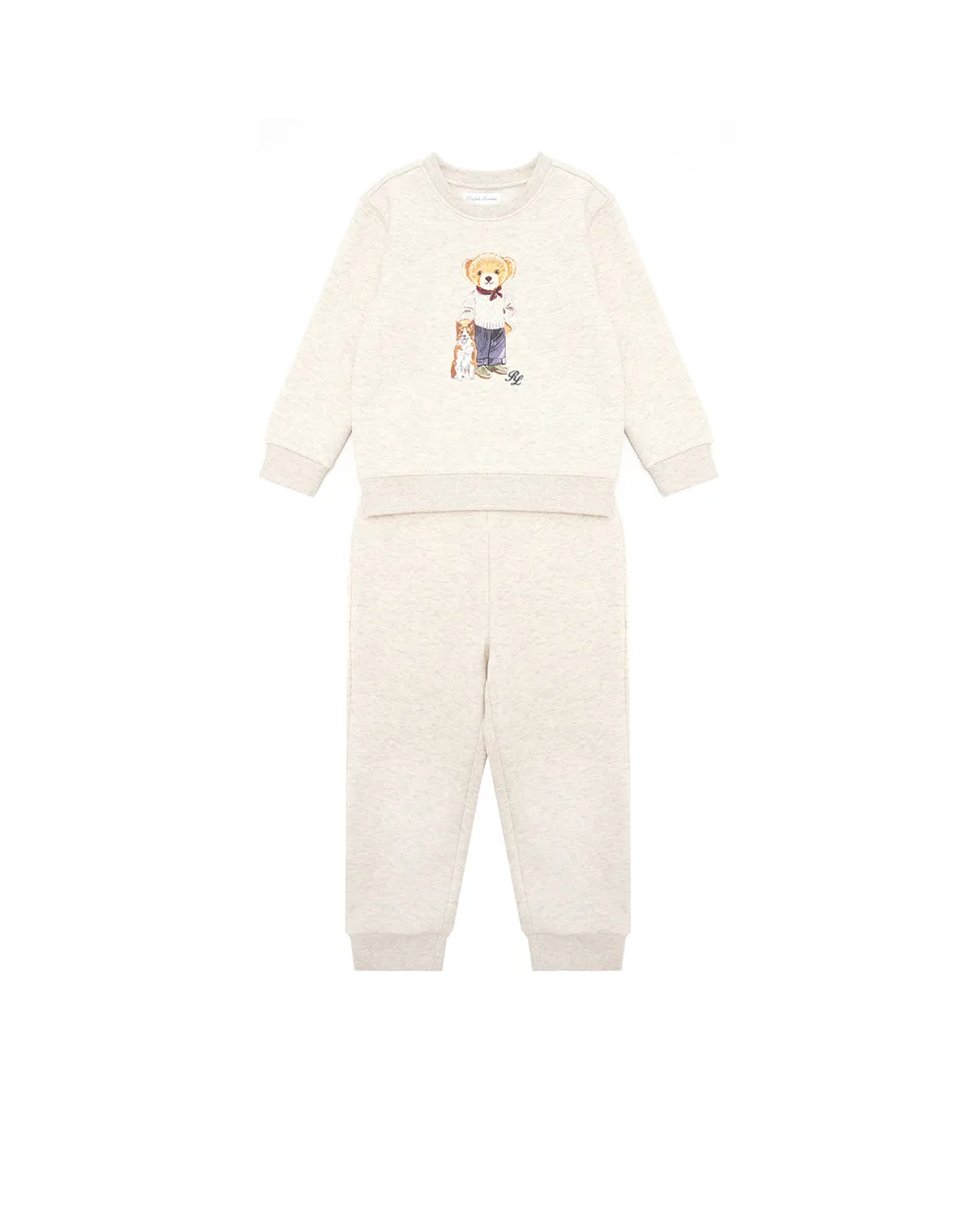 Дитячий костюм Polo Bear (світшот, штани) Polo Ralph Lauren Kids 320952885001, сірий колір • Купити в інтернет-магазині Kameron