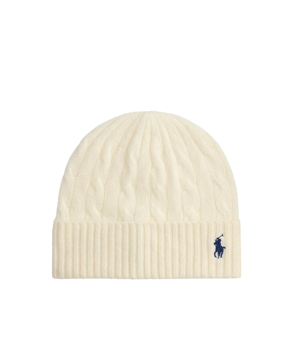Шапка из шерсти и кашемира Polo Ralph Lauren 455981442003, белый цвет • Купить в интернет-магазине Kameron
