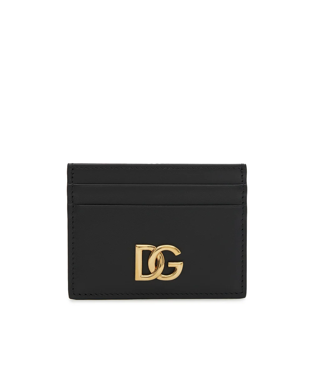 Визитница из телячьей кожи Dolce&Gabbana BI0330-A3P00, черный цвет • Купить в интернет-магазине Kameron