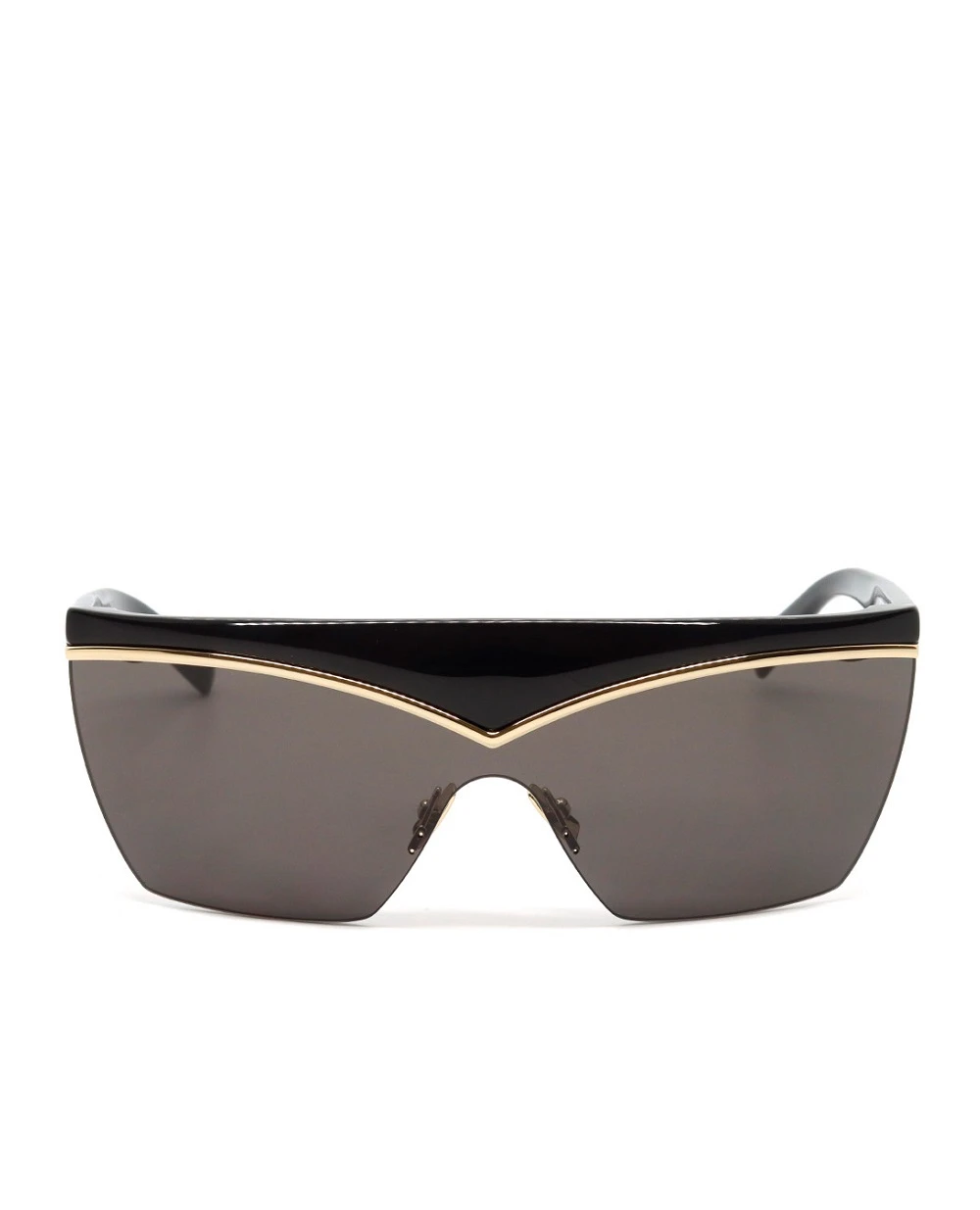 Сонцезахисні окуляри Saint Laurent SL 614 MASK-001, чорний колір • Купити в інтернет-магазині Kameron