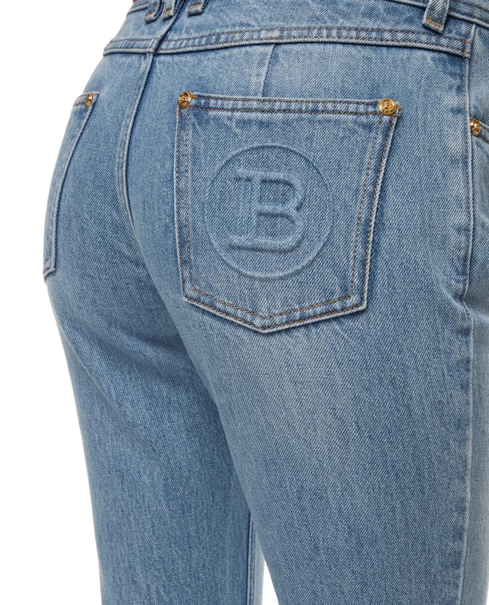 Джинсы Balmain VF0MJ010D114, голубой цвет • Купить в интернет-магазине Kameron