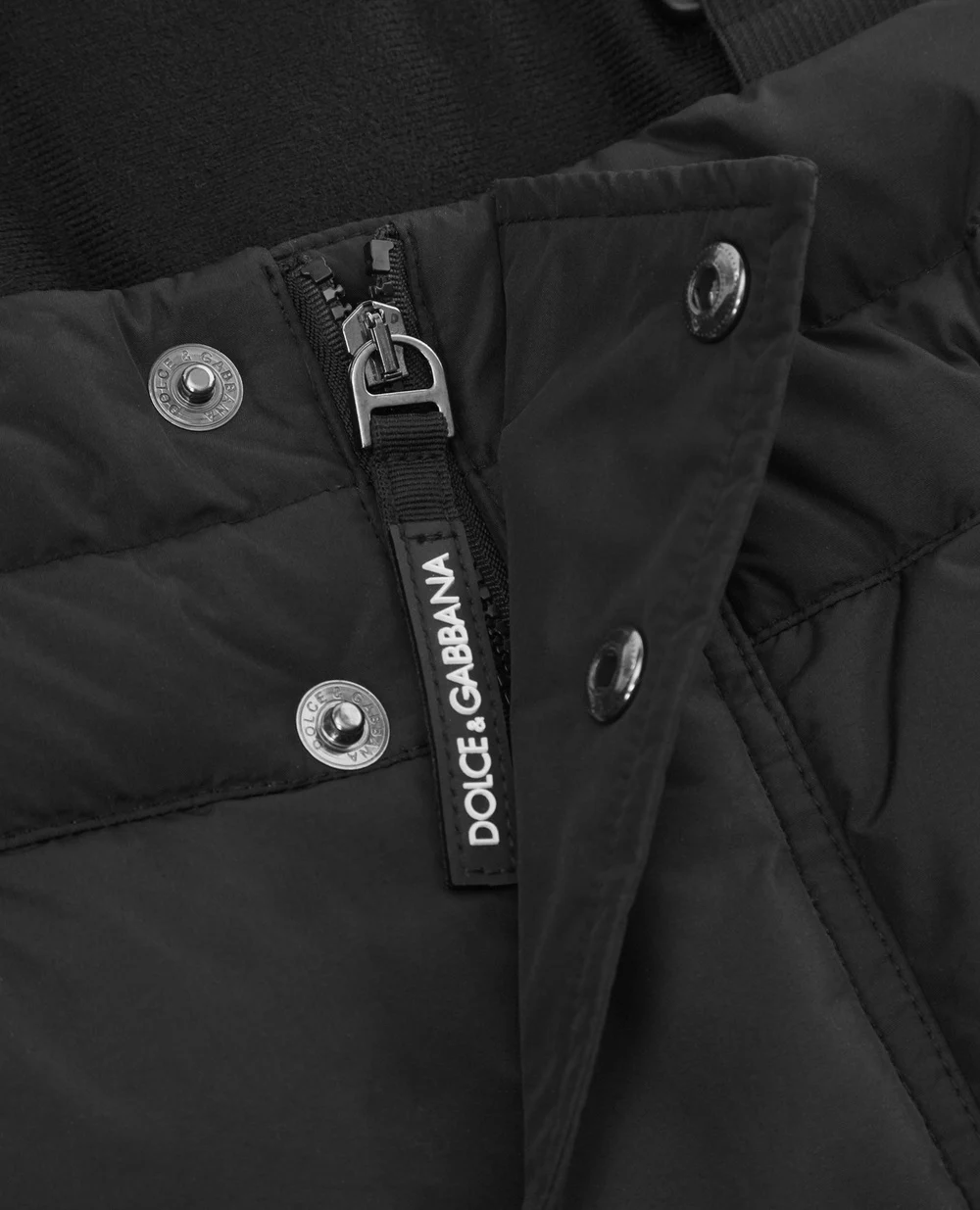 Детские  пуховые брюки Dolce&Gabbana Kids L4JPZ8-G7TSN-S-, черный цвет • Купить в интернет-магазине Kameron